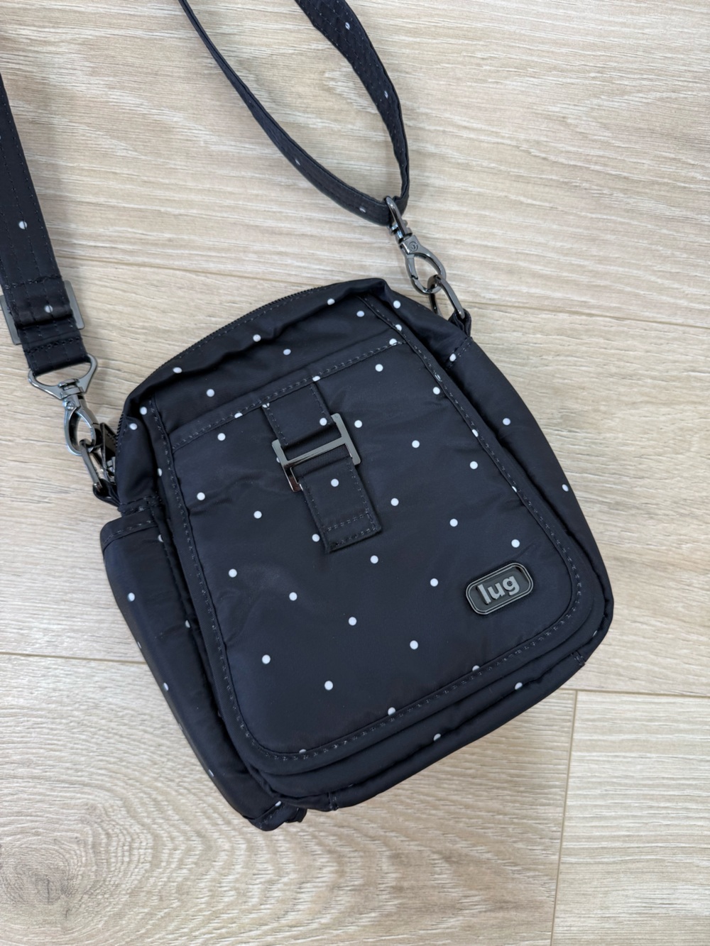 Lug Black Polkadot Can Can Crossbody Bag View 4